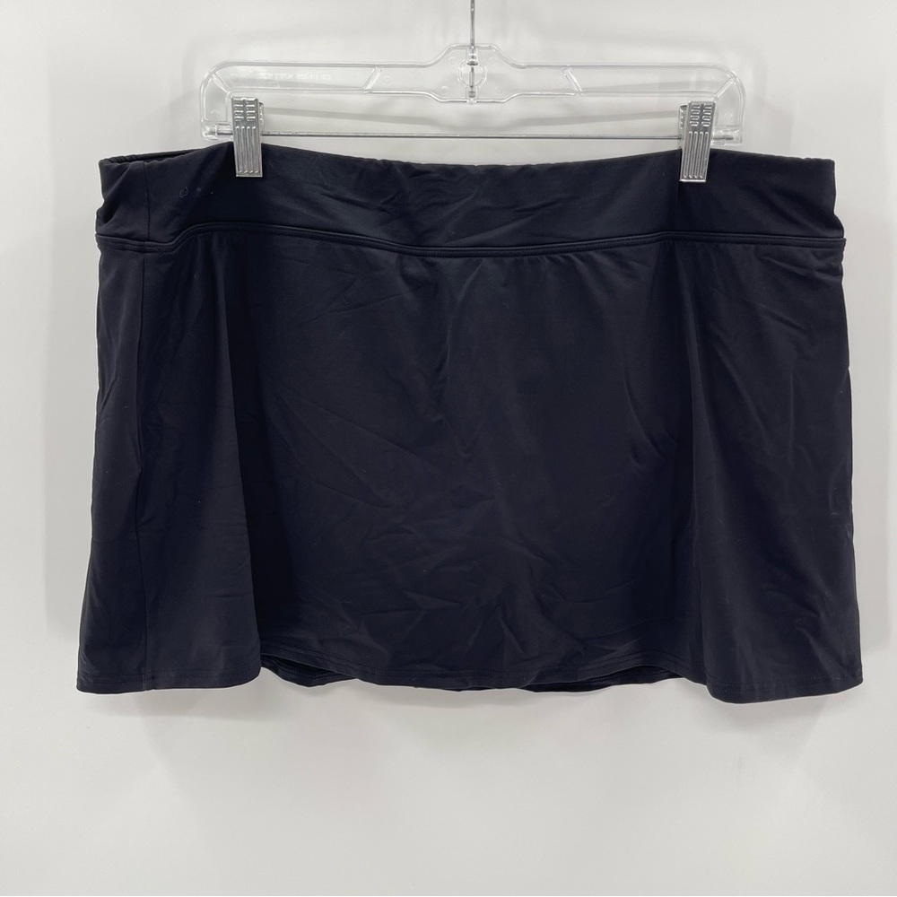 Land’s End Black Tummy Control Swim Skirt Size 20 - Picture 2 of 7